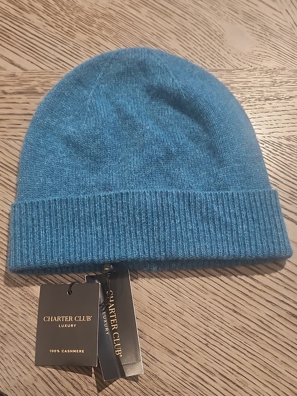 NWT Charter Club Women’s 100% Cashmere‎ Beanie Hat Soft Warm Cozy Winter $79